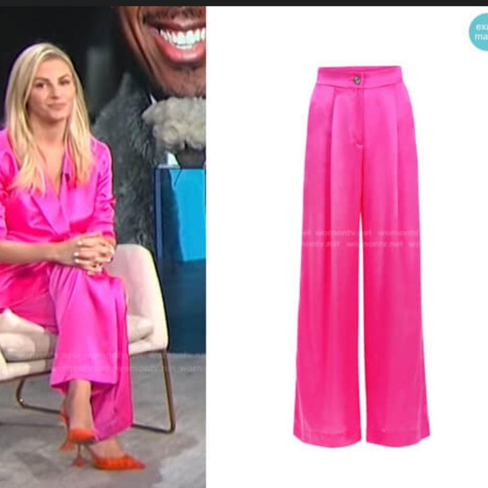 Bardo Collective Pink Wide-Leg Pants Size S